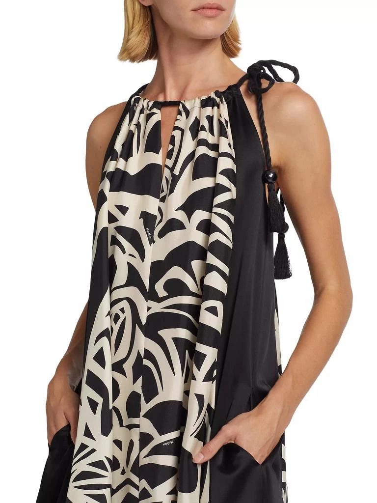 Max Mara Licenza Printed Silk Tent Dress 6