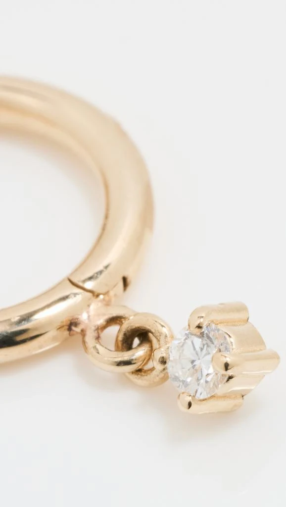 Zoe Chicco 14k Prong Diamonds Hinged Huggies 4