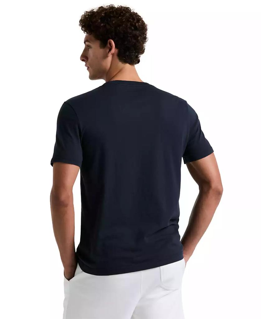 Original Penguin Men's Slim Fit Short Sleeve Crewneck Colorblocked Logo Graphic T-Shirt