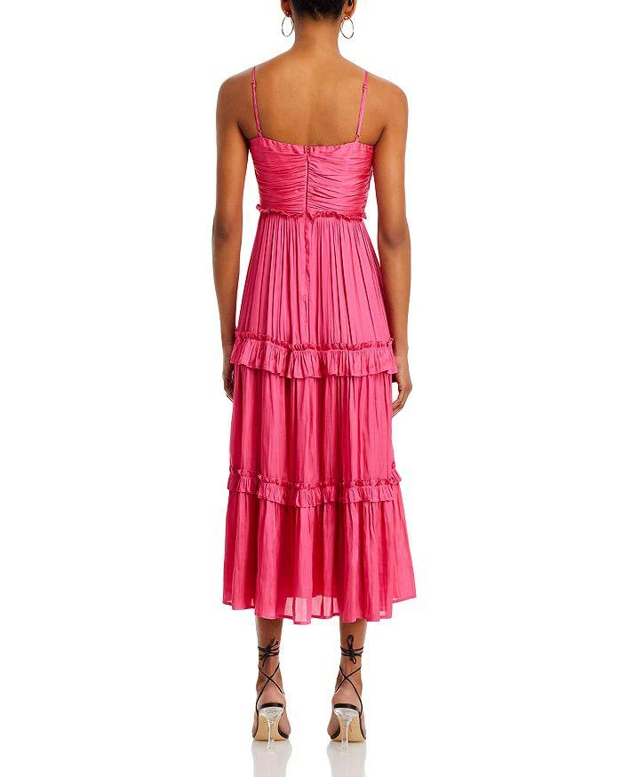 AQUA Ruched Top Midi Dress - Exclusive 3
