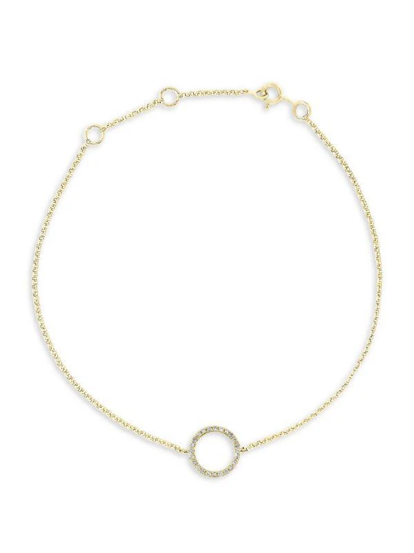 Effy 14K Yellow Gold 
0.08 TCW Diamond Bracelet 1