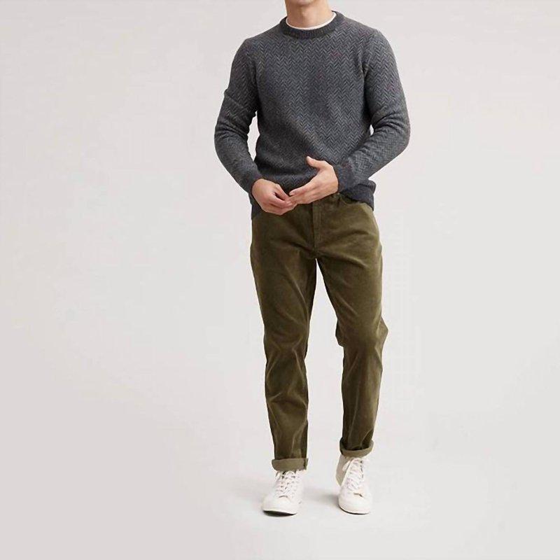 Grayers Men'S Zermatt Herringbone Crew Neck Sweater