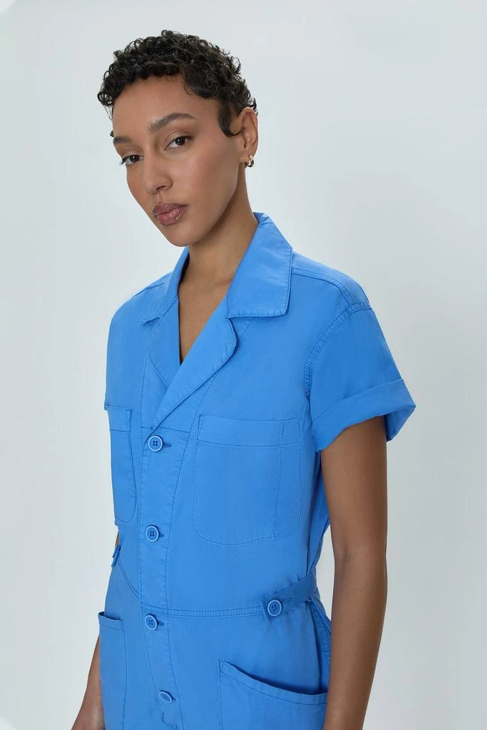 Pistola Denim Parker Short Sleeve Romper - Azure Blue 4