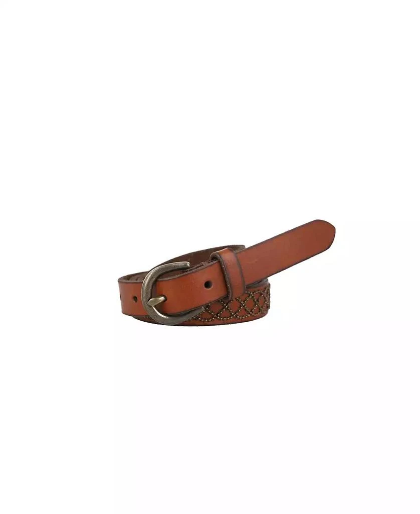 Frye Women's 18mm Micro Stud Leather Belt 1