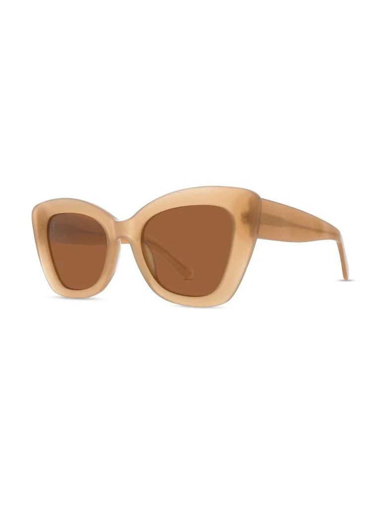 Banbé The Bardot Cat Eyed Sunglasses In Nude Brown 2