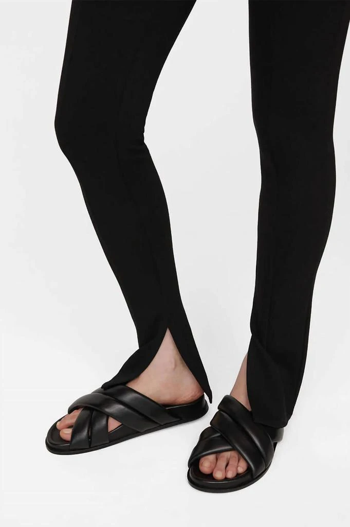 ANINE BING Max Slit Pant In Black 2