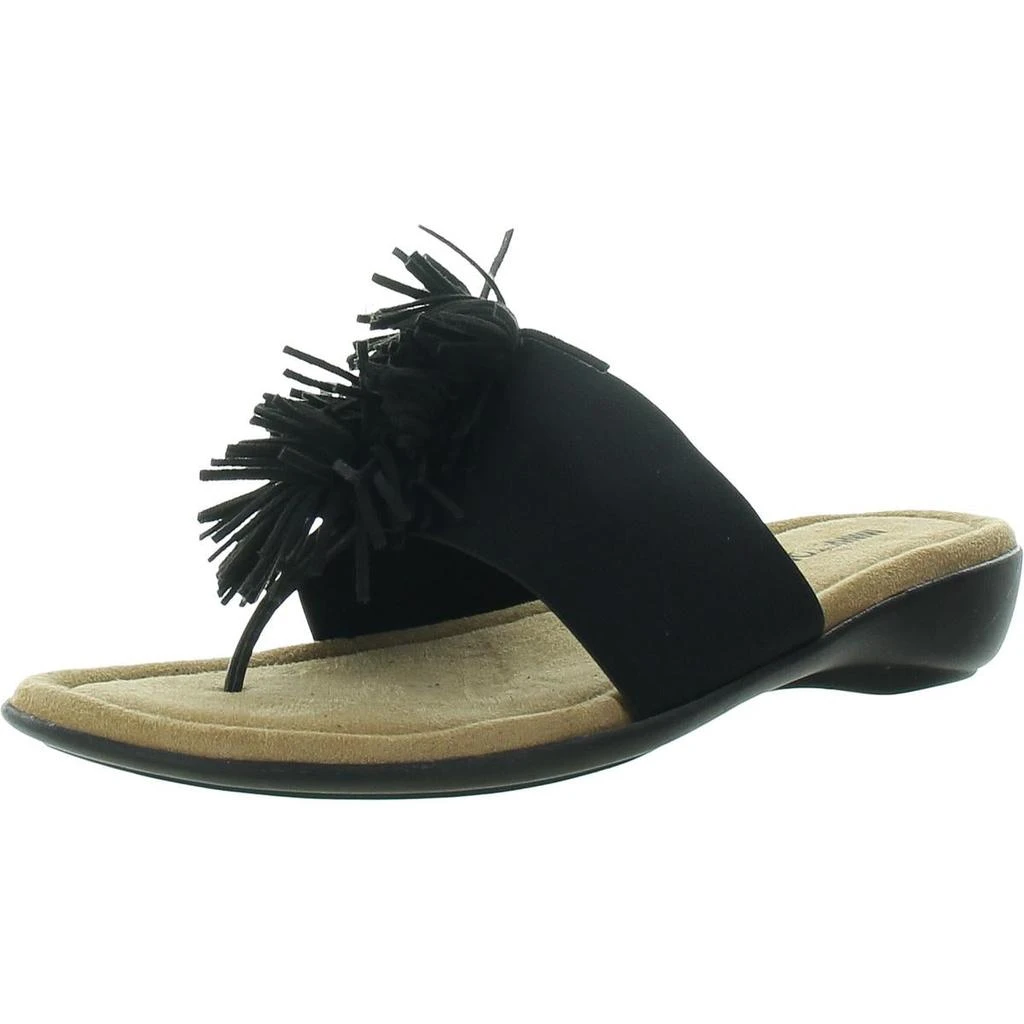 Minnetonka Tricia Womens Fringe Slip On Thong Sandals 1