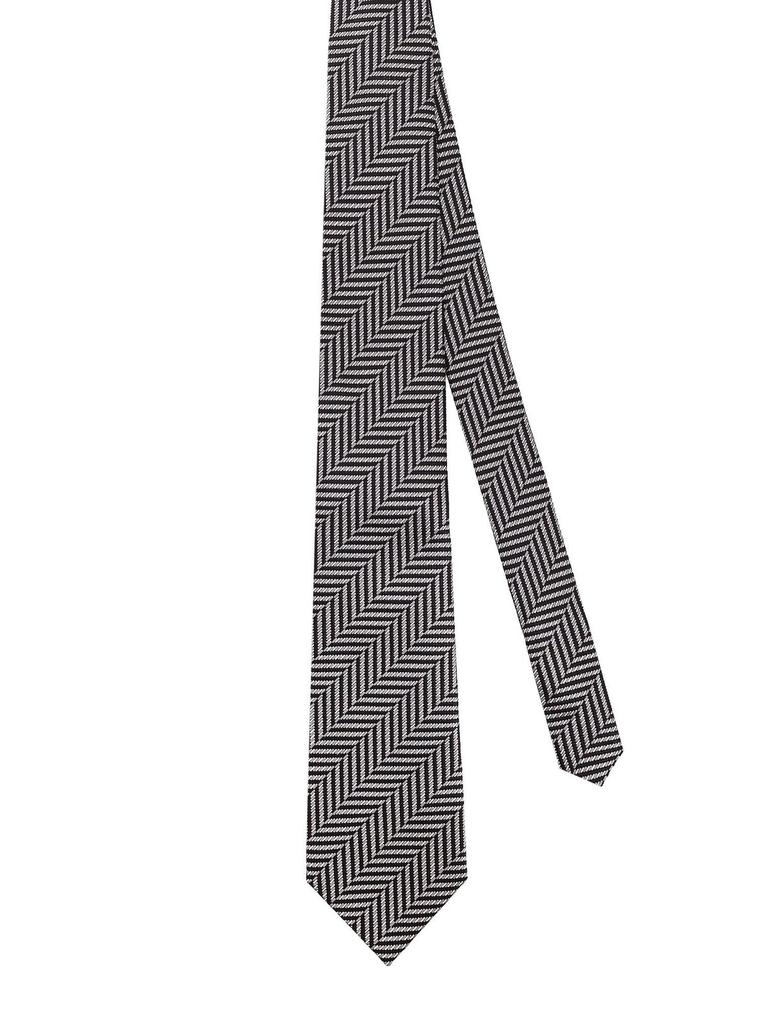 Tom Ford Tom Ford	Logo Embroidered Tie