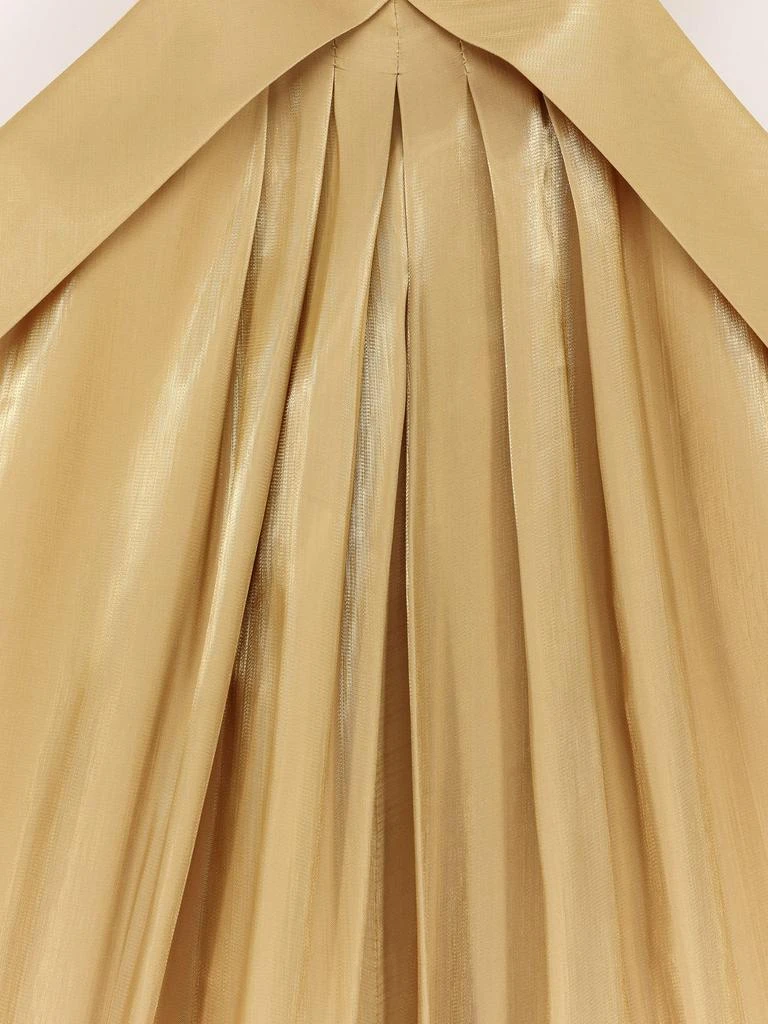 ACTUALEE Flared satin long dress 5