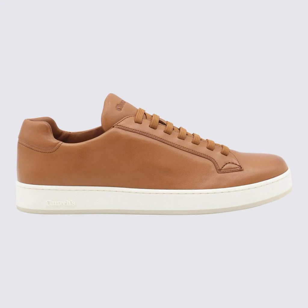 Church's Church'S Tan Leather Sneakers 1