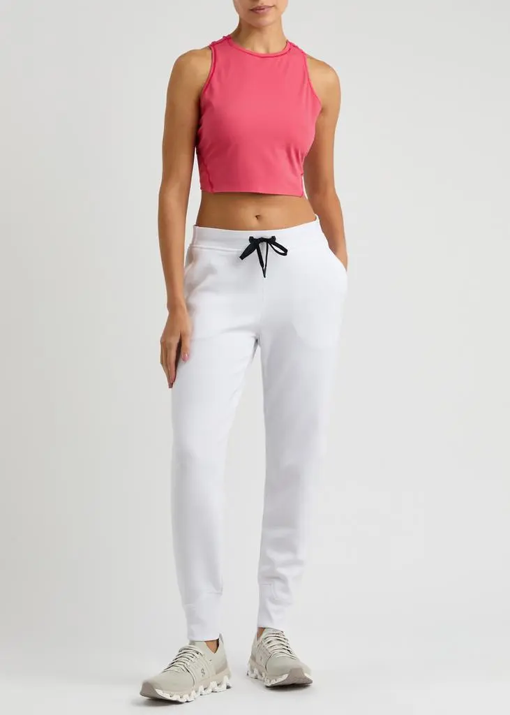 On Movement cropped stretch-jersey tank 4
