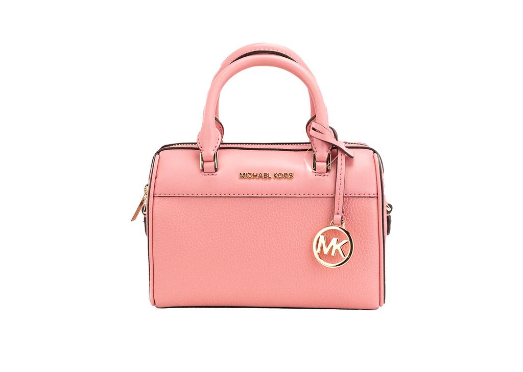 Michael Kors Michael Kors Travel XS Tea Rose Pebbled Leather Duffle Crossbody Handbag Women's Purse