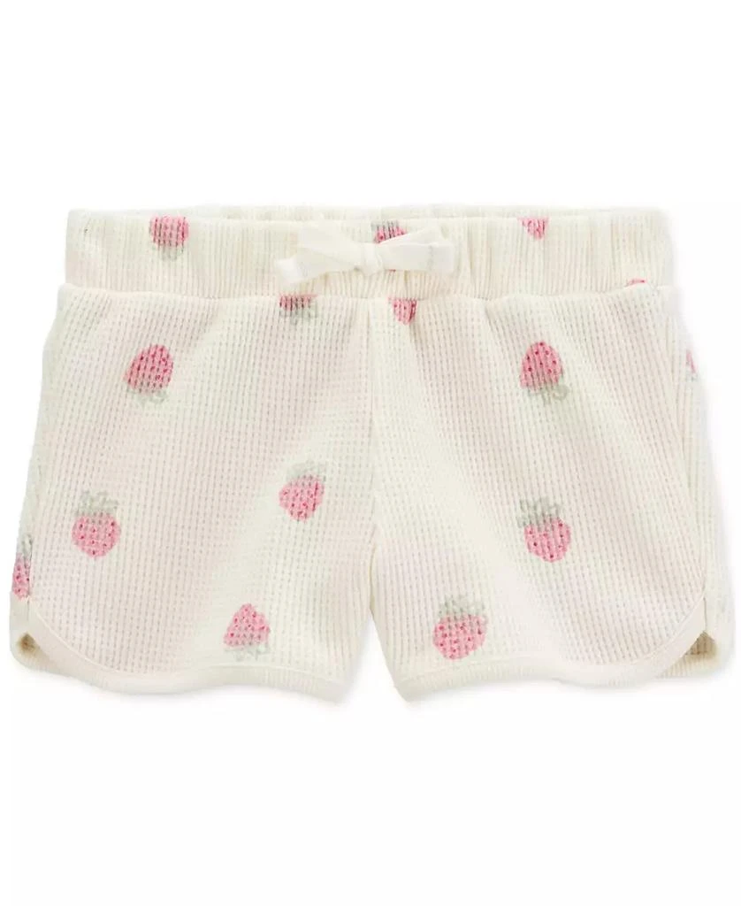 Carter's Toddler Girls Strawberry-Print Thermal Shorts 1