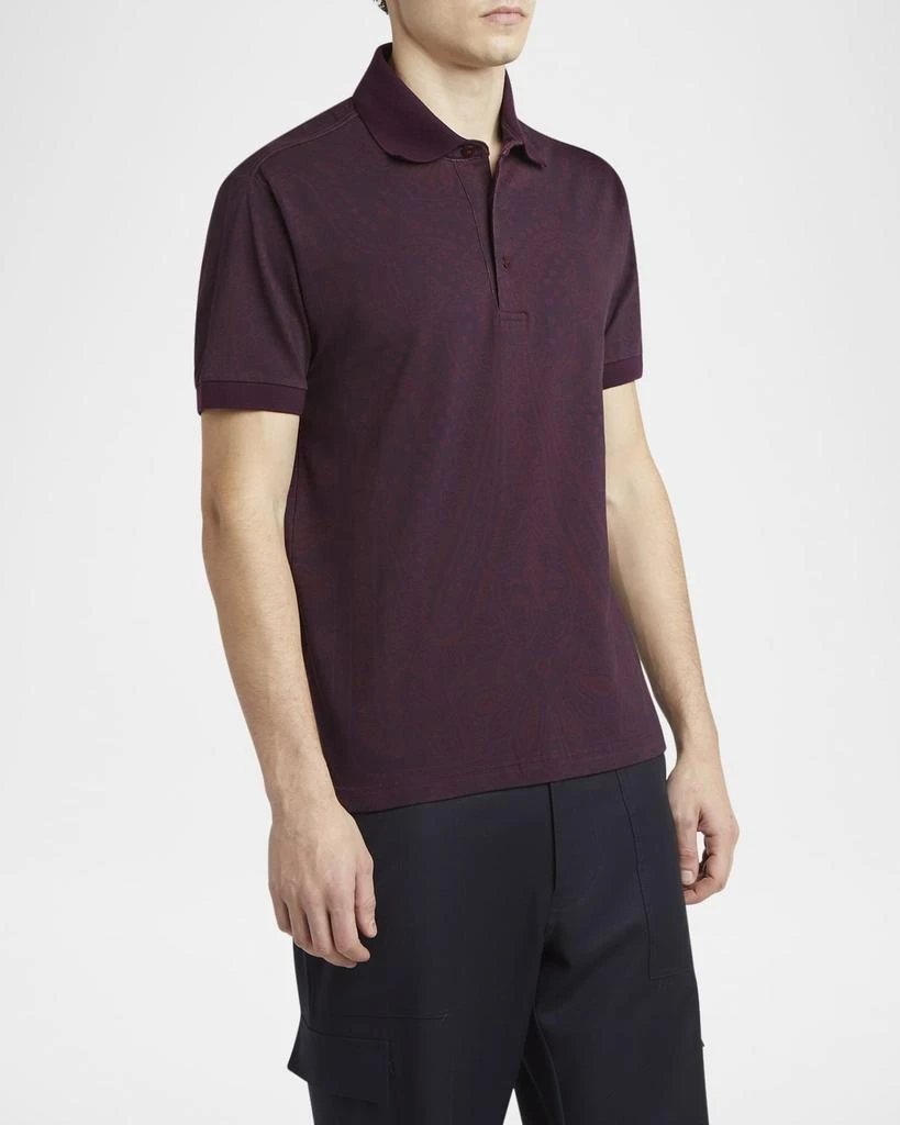 ETRO Men
s Subtle Paisley Polo Shirt 4