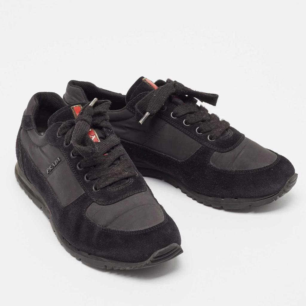 Prada Prada Sport Black Suede and Nylon Low Top Sneakers Size 41 4
