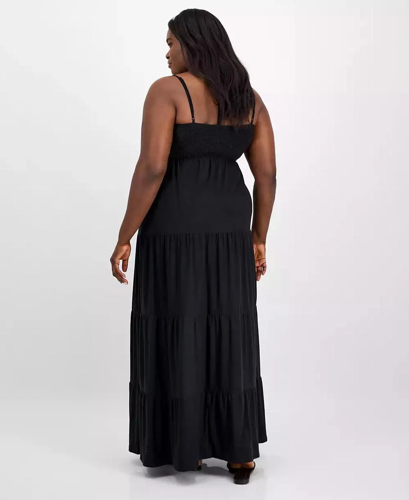 Derek Heart Trendy Plus Size Embroidered Lace Trim Sleeveless Maxi Dress 5