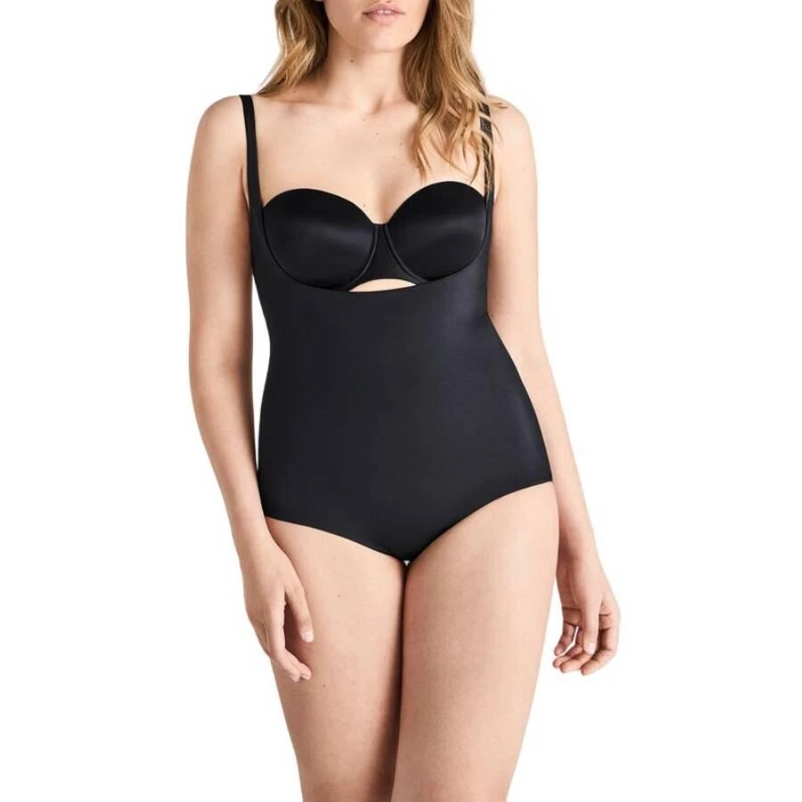 Wolford Ladies Black Mat De Luxe Forming Bodysuit 1