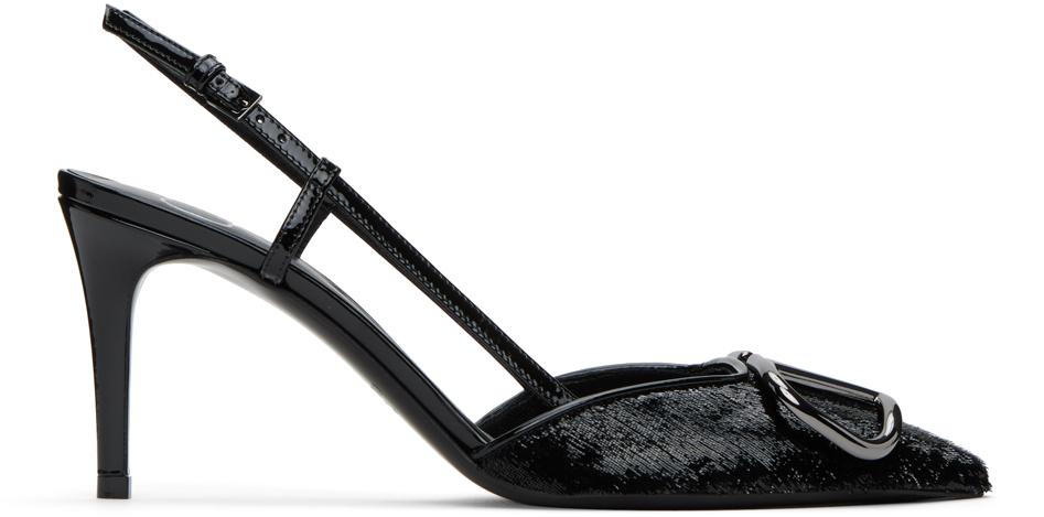Valentino Garavani Black VLogo Signature Heels
