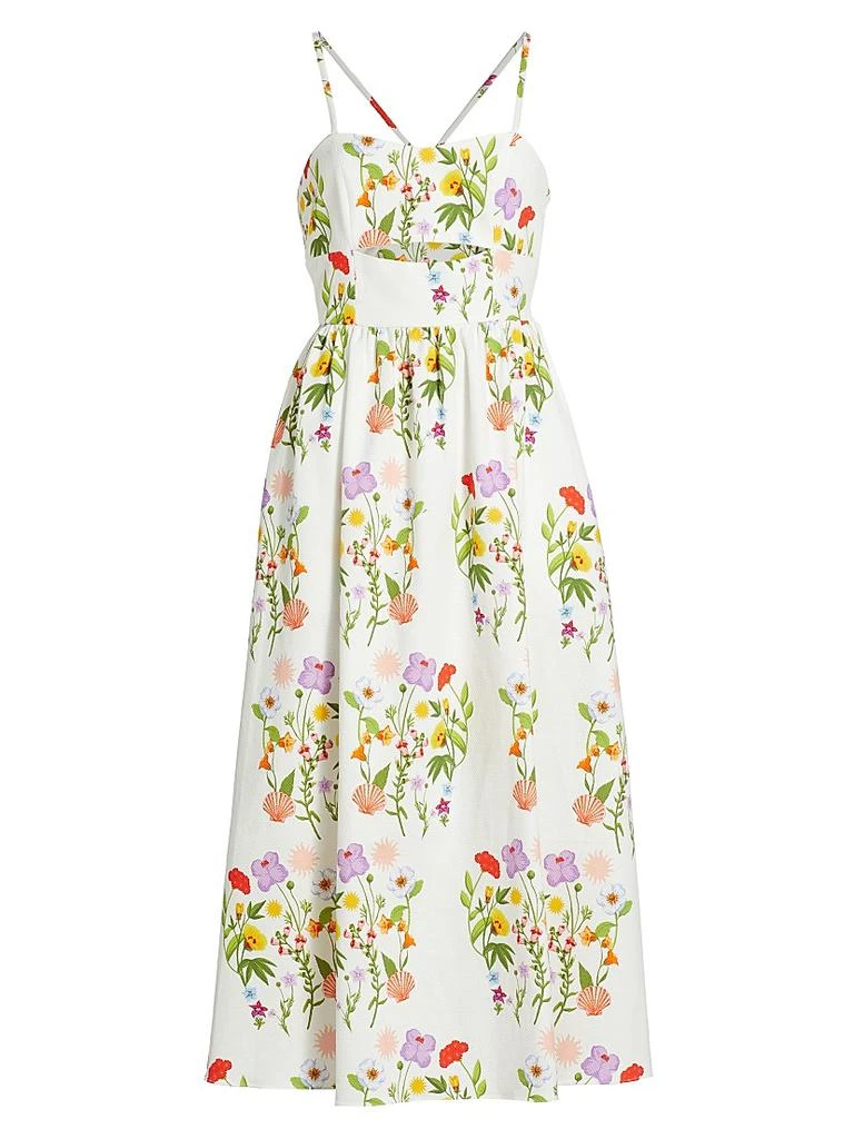 Borgo de Nor Jordan Floral Cut-Out Midi-Dress 1