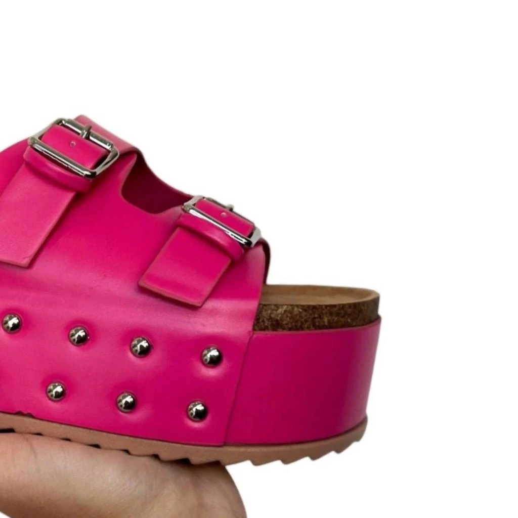 Pazzle Women's Elevate Platform Sandals In Pink/silver 2
