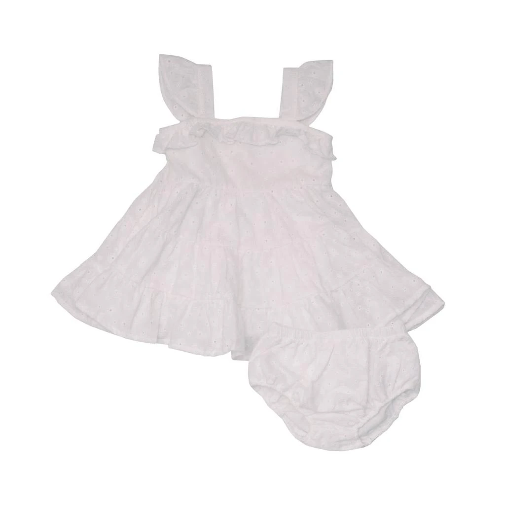 Angel Dear Angel Dear - Girls Tiered Ruffle Sundress with Diaper Cover 1