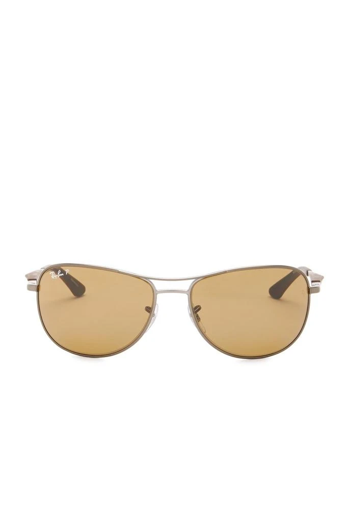 Ray-Ban 59mm Polarized Aviator Sunglasses 8