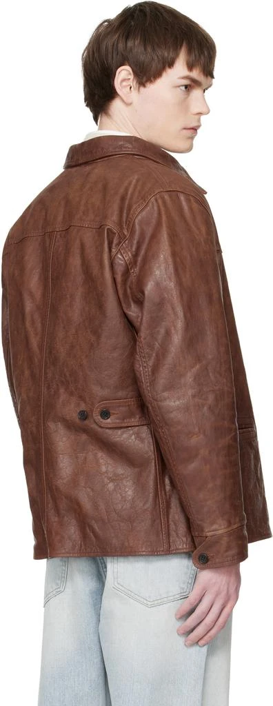RRL Brown Car Leather Jacket 3