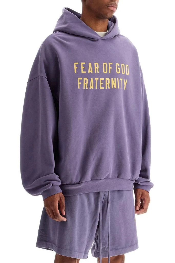 Essentials Fear Of God Essentials Logo Printed Long Sleeved Hoodie 2