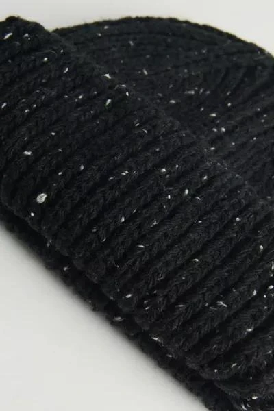 Urban Outfitters Marled Wool Short Roll Ribbed Knit Beanie 3