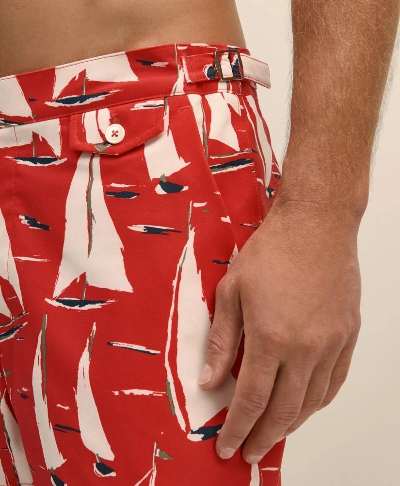 Brooks Brothers 5" Newport Sailing Swim Trunks 4
