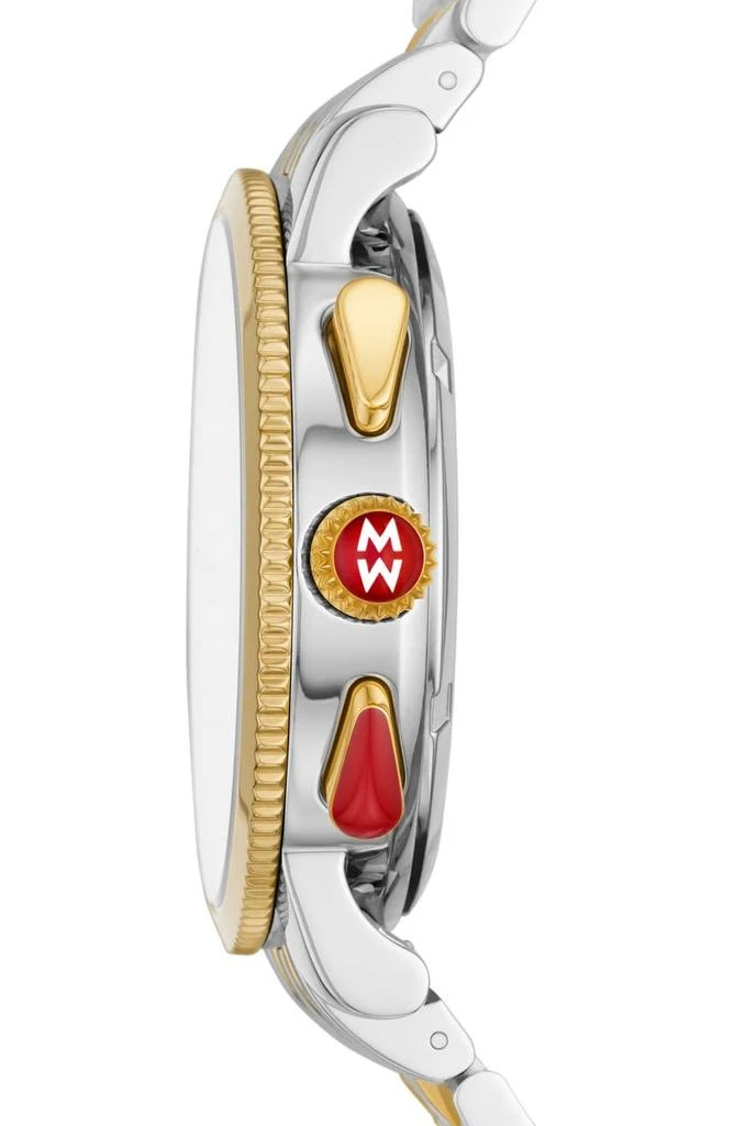 Michele Women's Sport Sail Diamond Accent Two-Tone Bracelet Watch, 42mm - 0.13 ctw 2