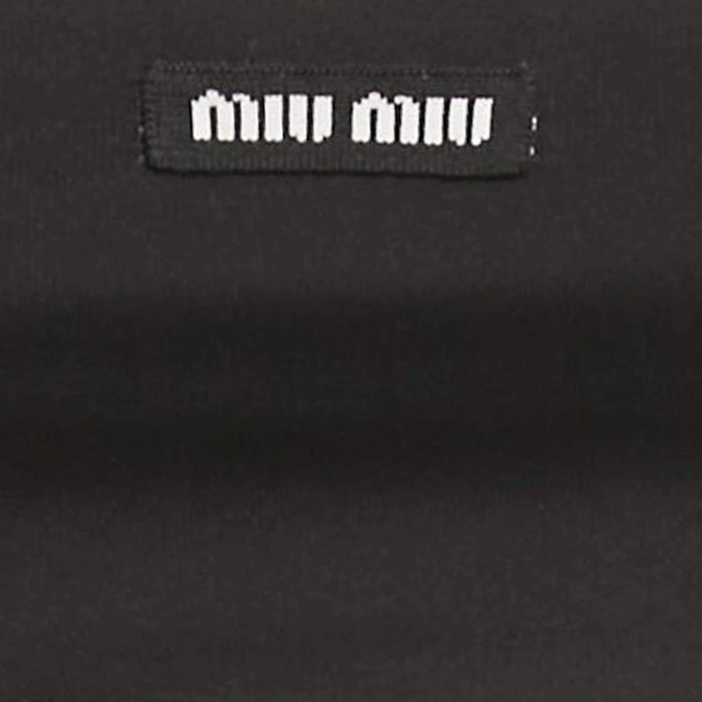 Miu Miu Miu Miu Black Jersey Crop Top And Skirt Set XS 4