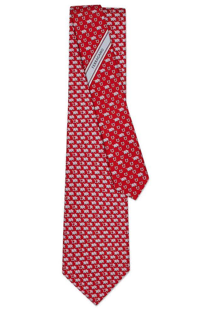 Salvatore Ferragamo Ferragamo Elephant Printed Tie