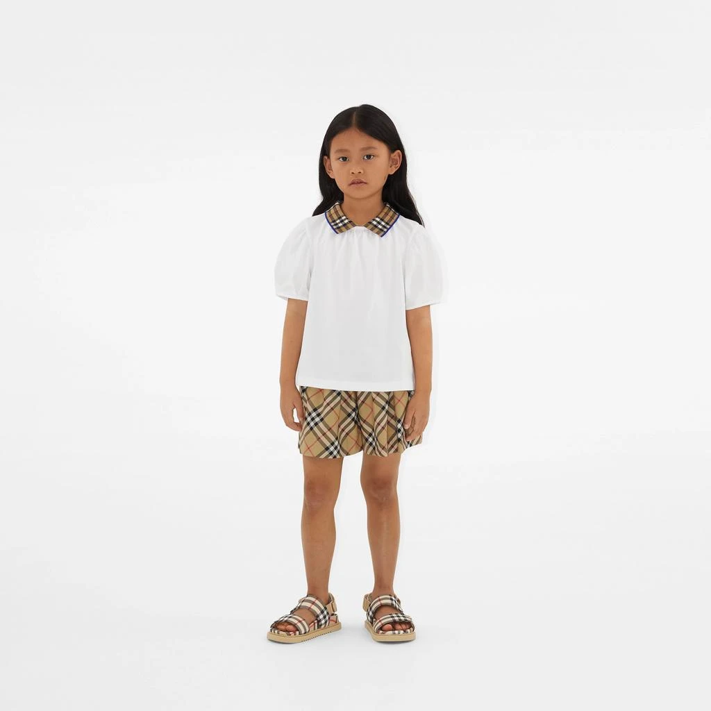 Burberry Burberry Girls Archive Check Marcy Shorts in Beige 2