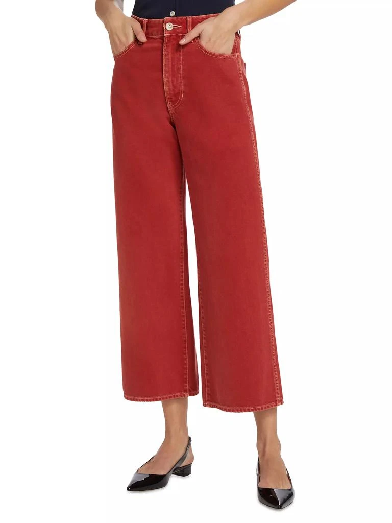 VERONICA BEARD Taylor Wide-Leg Crop Jeans 3