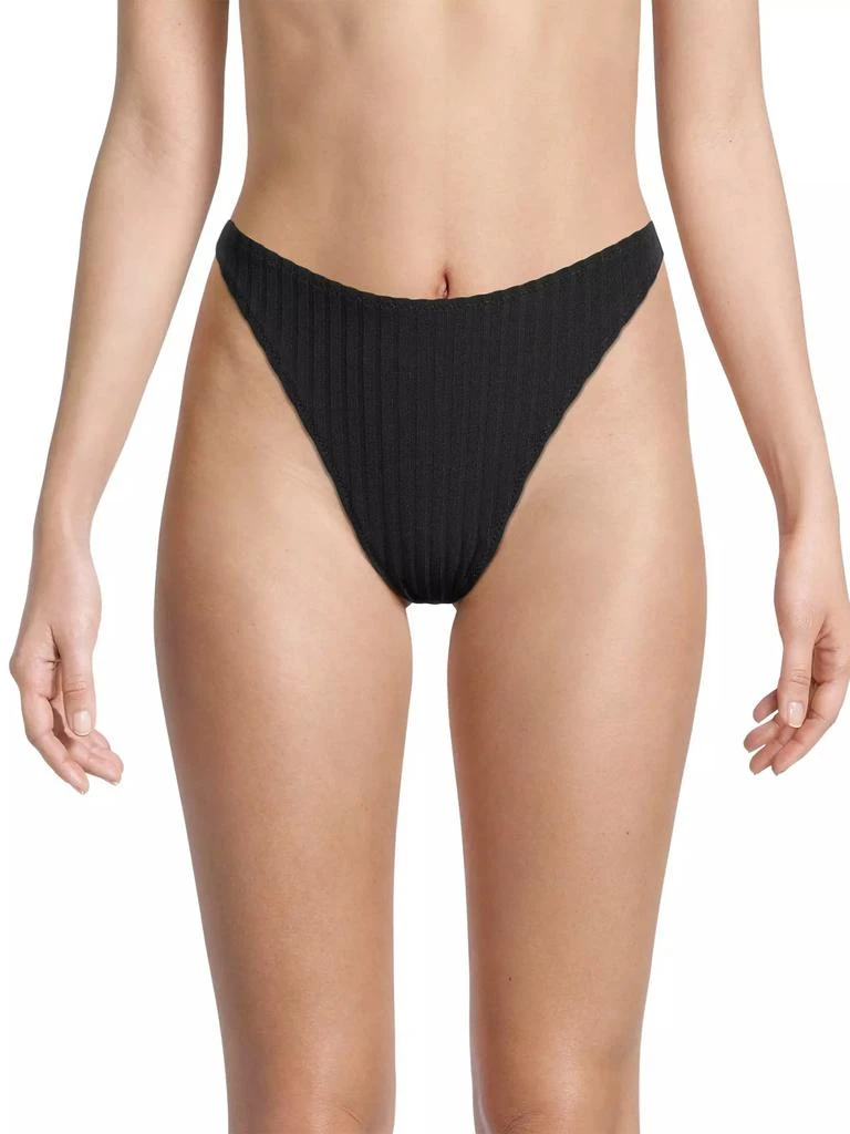 Solid & Striped Continuity Tati Ribbed Bikini Bottoms 3