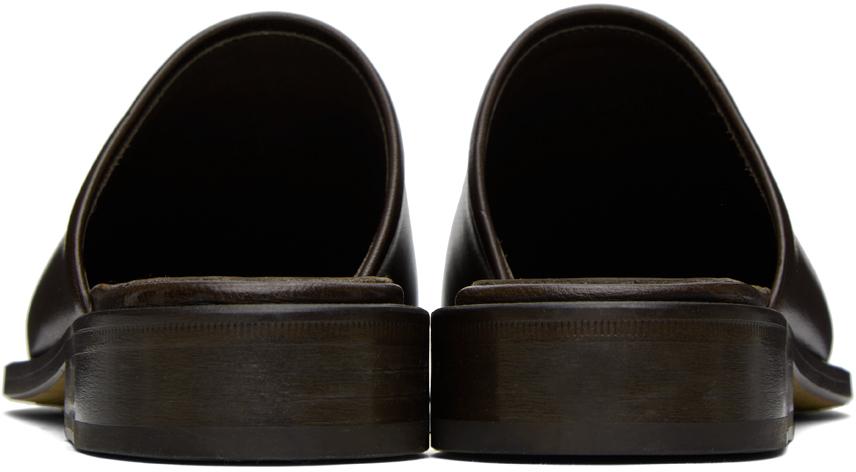 LEMAIRE Brown Square Mules