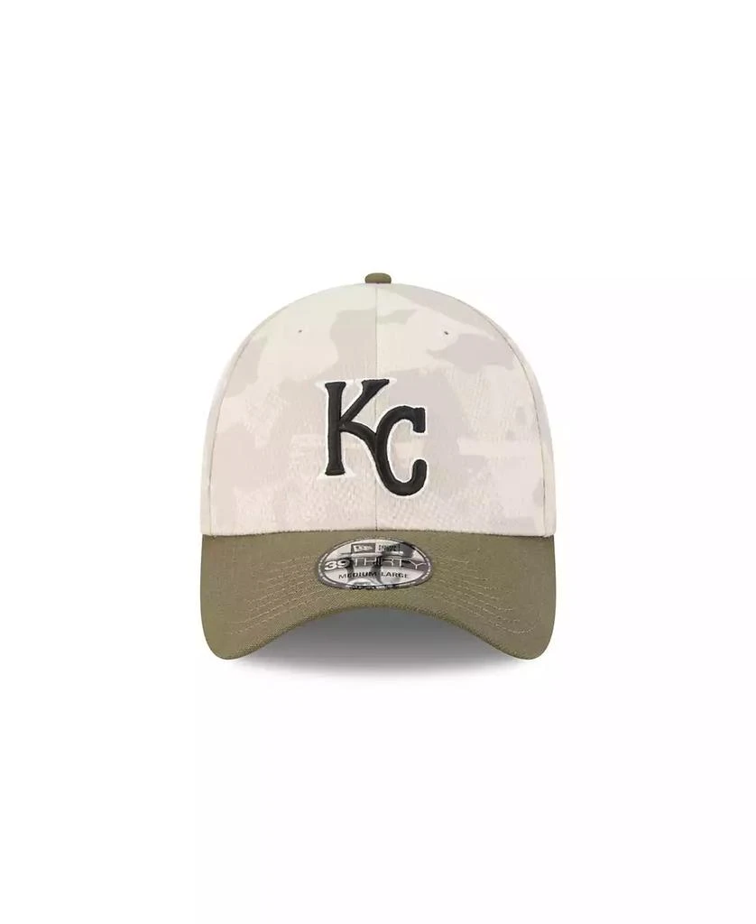 New Era Men's Light Beige/Olive Kansas City Royals 2025 Armed Forces Day 39THIRTY Flex Hat 3