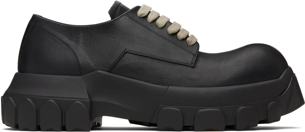 Rick Owens Black Hollywood Laceup Bozo Tractor Derbys 1