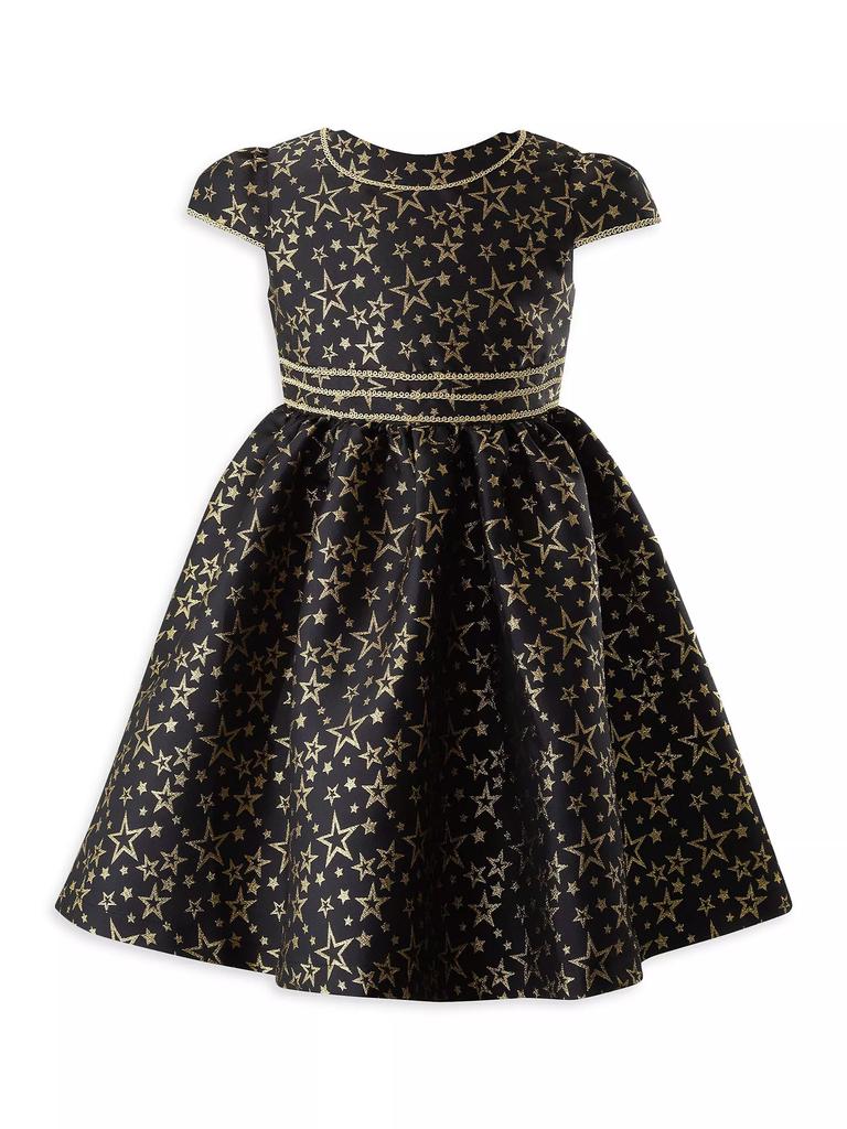 Rachel Riley Little Girl's & Girl's Star Damask Dress