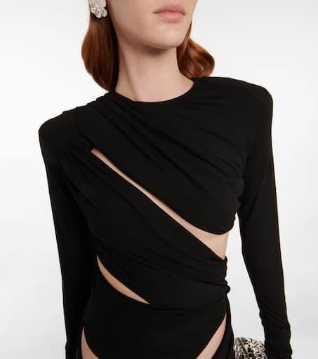 The Attico Cutout ruched minidress 4