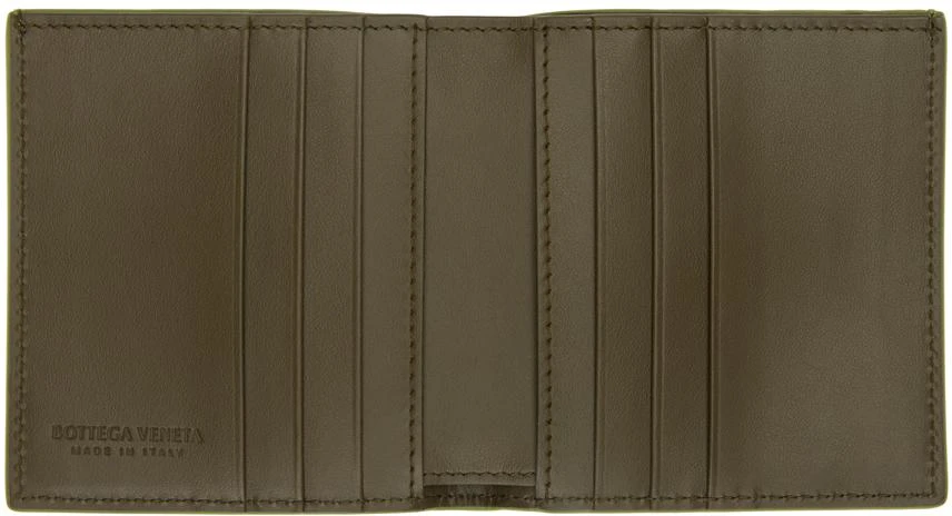 Bottega Veneta Green Intrecciato Slim Bi-Fold Wallet 3