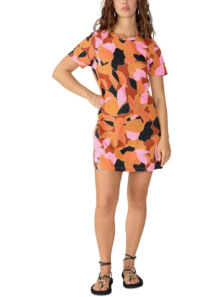 Sanctuary Reveal Womens Cutout Mini T-Shirt Dress 4