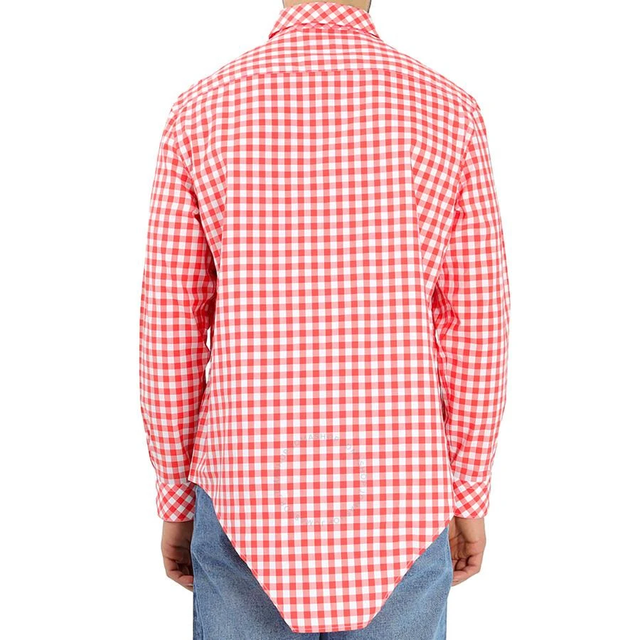 Burberry Gingham Cotton Cut-out Hem Oversized Shirt 3