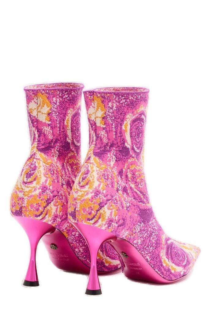 Roberto Cavalli Roberto Cavalli Rose Inlay Sock Ankle Boots 3