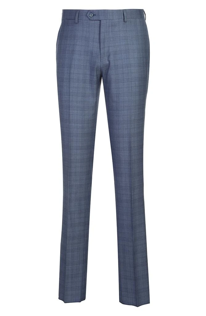 English Laundry Plaid Blue Wool Blend Suit 10