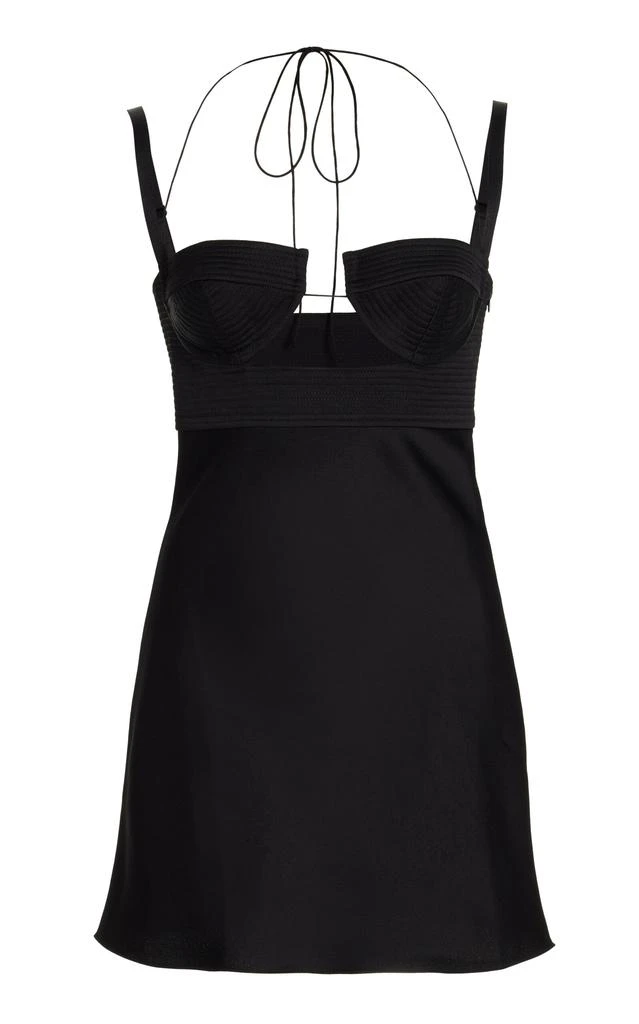 Anna October Anna October - Lila Crepe Mini Dress - Black - S - Moda Operandi 1