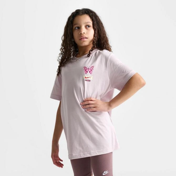 NIKE Girls' Nike Sportswear Butterfly T-Shirt 5