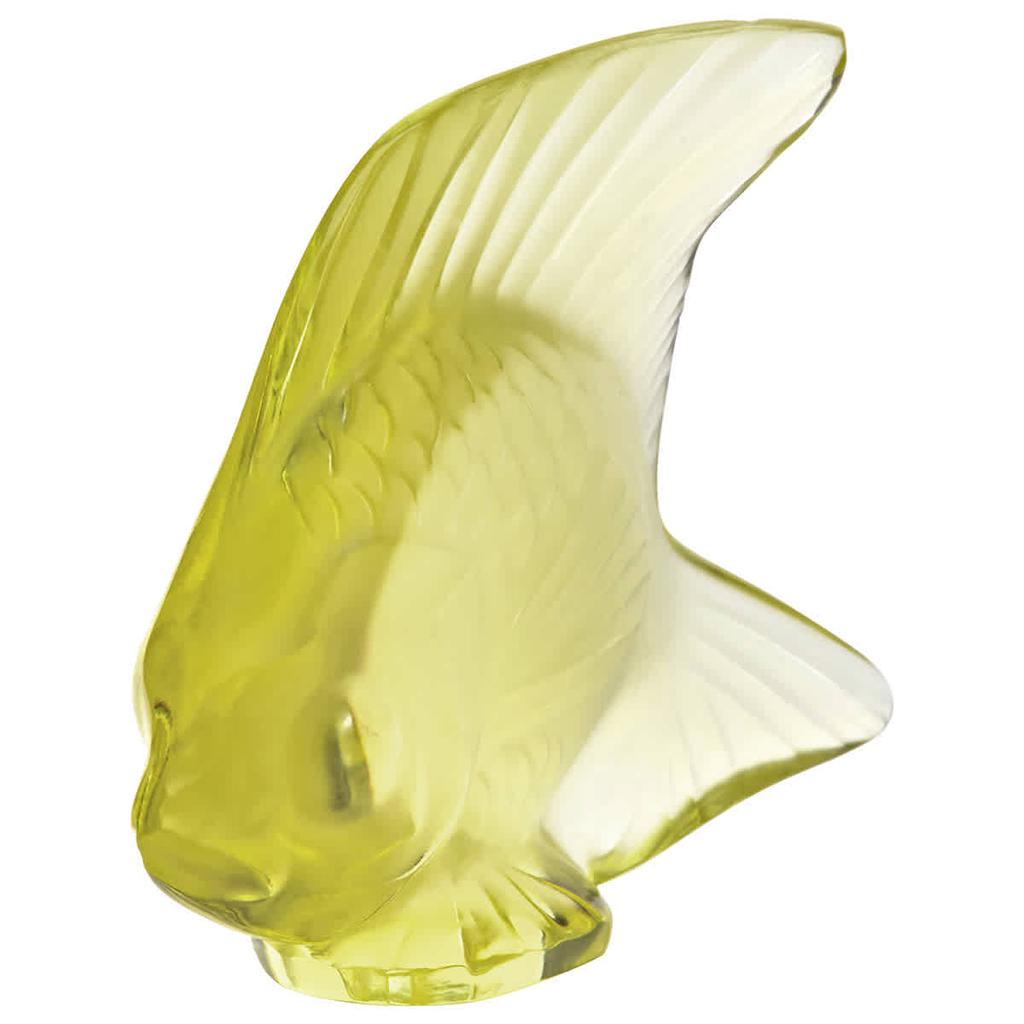 Lalique Figurine Yellow Seal Fish 3002400