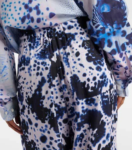 Dries Van Noten Printed high-rise wide-leg pants 6